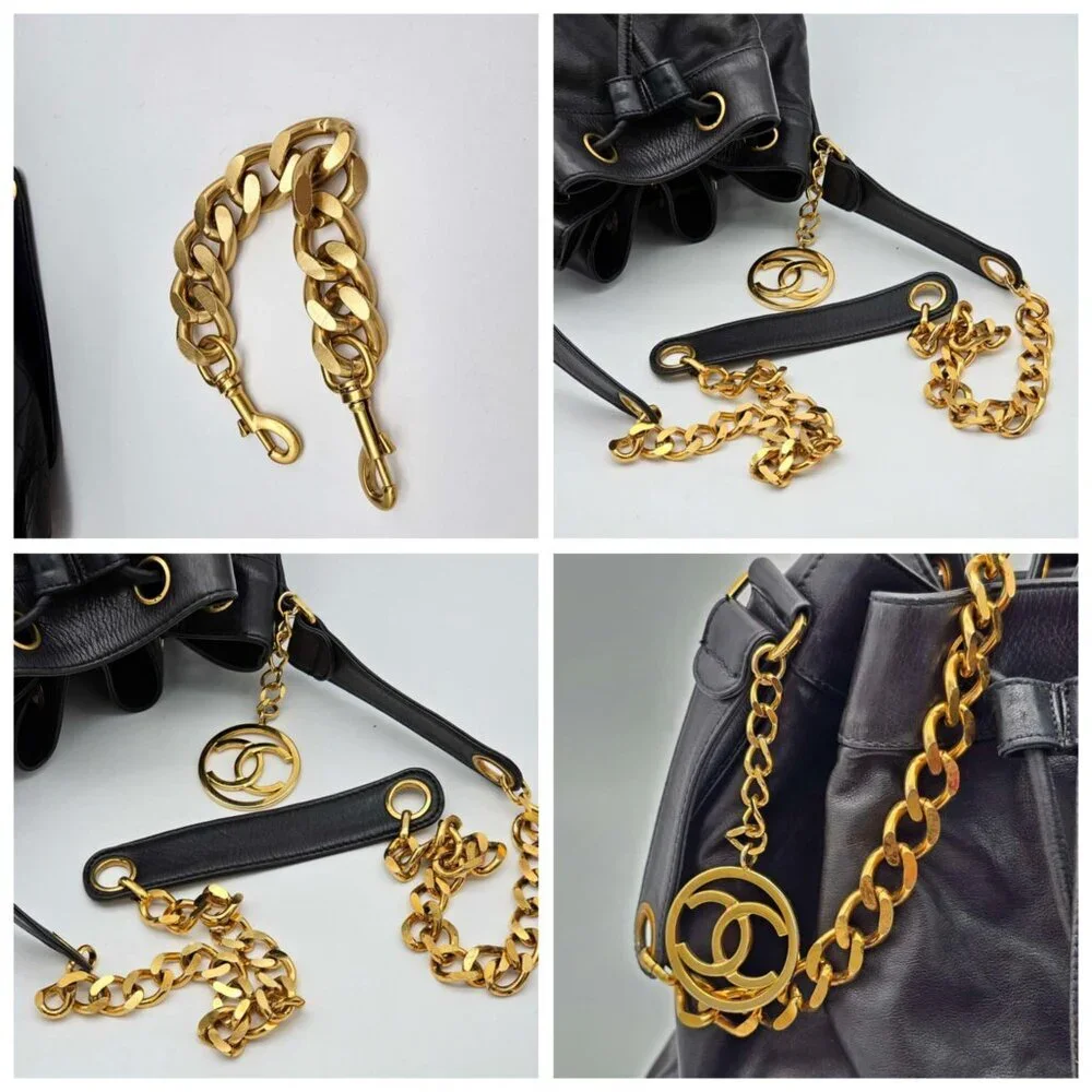 CHANEL Leather Shoulder Bag 783-042525